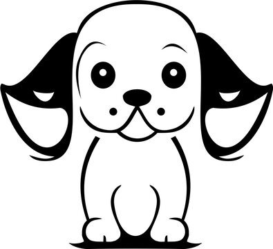 A little dog vector image is a digital image made using mathematical equations and lines to create a scalable graphic. The image may feature a small dog, typically with cute and endearing characterist