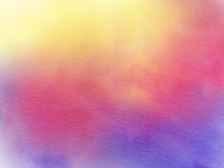 Abstract Colorful Watercolor Background. Rainbow Gradient. Spring Or Easter Sunrise Sky