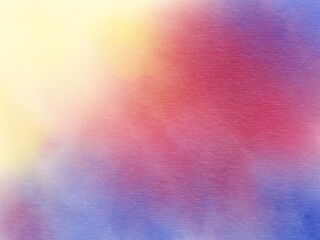 Abstract Colorful Watercolor Background. Rainbow Gradient. Spring Or Easter Sunrise Sky