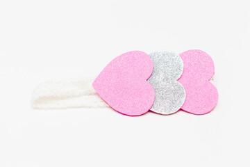 creative cut dana beads work on headband for women. handmade girl accessories fashion. selective focus