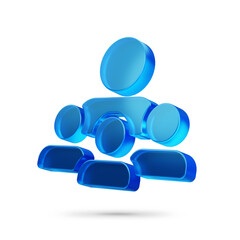 Human Resources HR management recruitment employment headhunting concept. 3d illustration