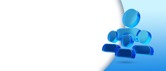 Human Resources HR management recruitment employment headhunting concept. 3d illustration