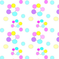 childrens abstract cartoon pattern balls and frame