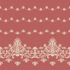 Seamless and beautiful ornament pattern composed of curved lines,