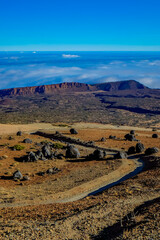 View from the Teide on Teneriffa