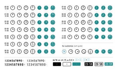 時計アイコンセット