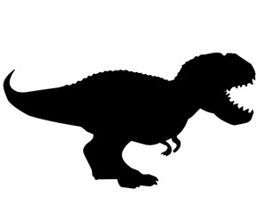 silhouette of dinosaur