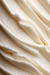 Detailed creamy texture of vanilla ice cream mousse. Sweet food background