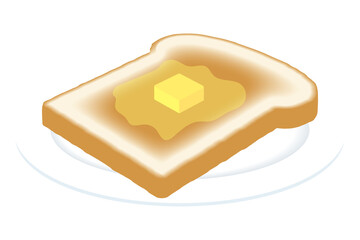 苺ジャムトースト