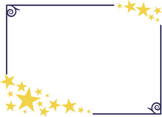 きらめく星のフレーム