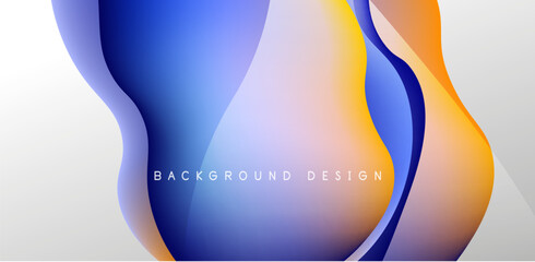 Fluid waves abstract background for covers, templates, flyers, placards, brochures, banners