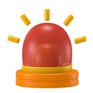 Emergency Light Creative Project work Safety Icon Design for Presentations and Social Media 