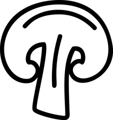 Doodle Champignon Slice Or Mushroom Slice