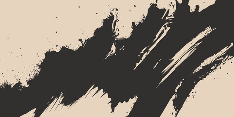 Vintage retro ink pain drawing abstract grafitti. Can be used for graphic design products or decoration. Graphic Art