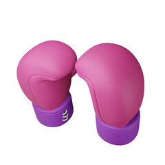 3D Icon Boxing Gloves Fitness and Gym