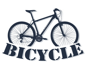Bicycle label design and logo. Shop and service.	
