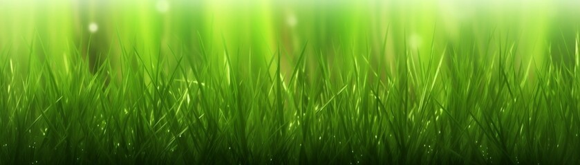 Fototapeta na wymiar Tall Green Grass Banner Generative AI