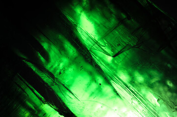 Vivianite transparency crystals. macro detail texture background. close-up raw rough unpolished semi-precious gemstone