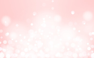 Pink valentine bokeh soft light abstract background, Vector eps 10 illustration bokeh particles, Background decoration © Preecha