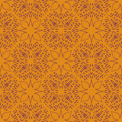 boho style simple tiling seamless vector pattern