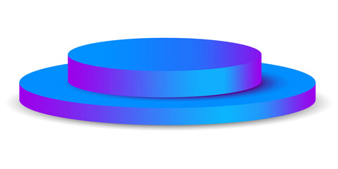 Blue luxury podium for product promotion