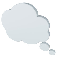 comic speech bubble 3d illustration