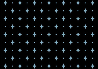 背景　黒背景にキラキラ　青