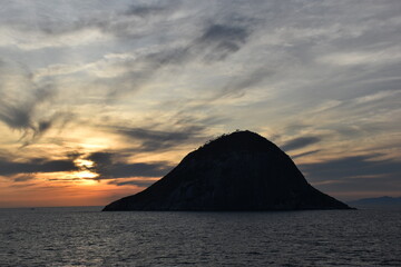 Fototapeta premium Rio de Janeiro bay sunset