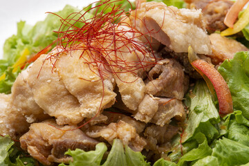 美味しい鶏の唐揚げ