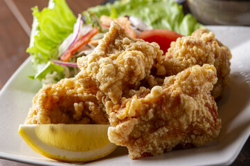 美味しい鶏の唐揚げ