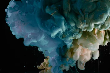 Deurstickers Abstract smoke background. Ink colors blot in water. © Liliia