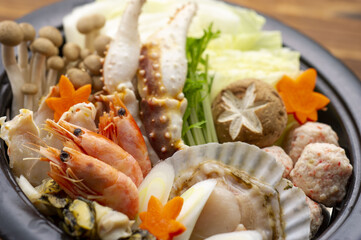 海産物の鍋料理