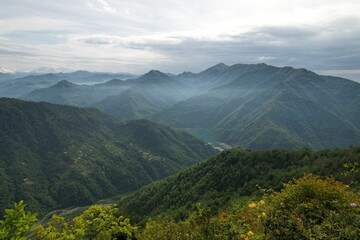 Obraz premium Panorama of mountains landscape in Adjara