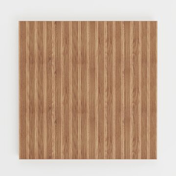 Realistic 3D Render of Wooden Deck