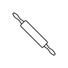 Rolling pin line icon. Vector illustration
