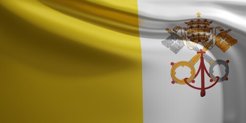 3d flag of the vatican