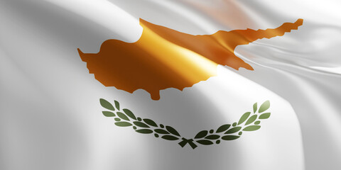 3d cyprus flag