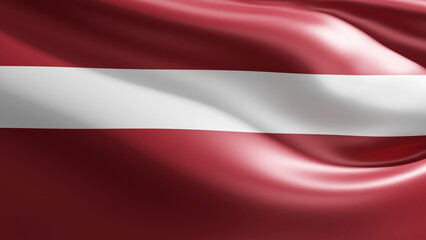 3d flag of latvia