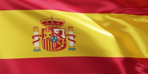 3d flag of spain