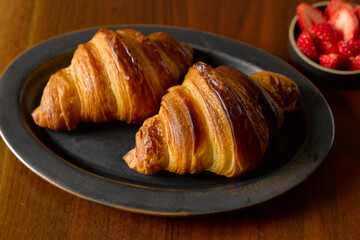 焼き立てのクロワッサン