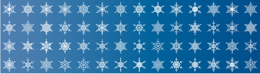 Naklejka na ściany i meble snowflakes thin line icon set such as pack of simple snowflake, snowflake, snowflake, icons for report, presentation, diagram, web design
