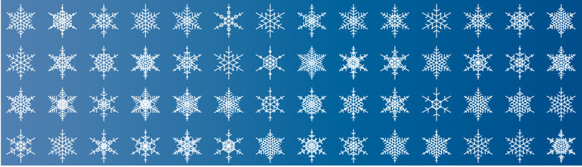 Fototapeta na wymiar snowflakes thin line icon set such as pack of simple snowflake, snowflake, snowflake, icons for report, presentation, diagram, web design