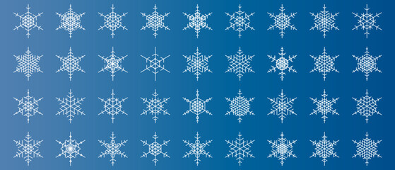 snowflakes thin line icon set such as pack of simple snowflake, snowflake, snowflake, icons for report, presentation, diagram, web design