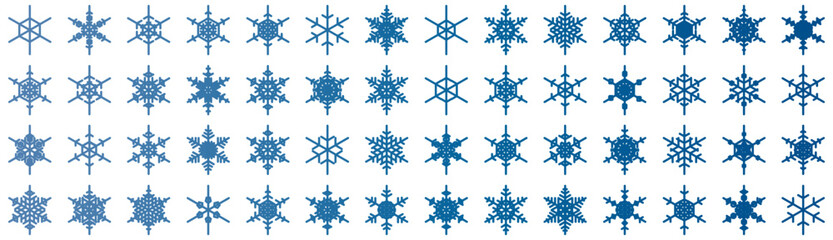 snowflakes thin line icon set such as pack of simple snowflake, snowflake, snowflake, icons for report, presentation, diagram, web design