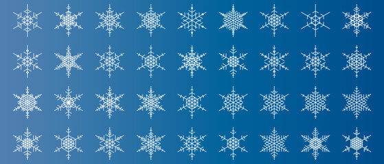 snowflakes thin line icon set such as pack of simple snowflake, snowflake, snowflake, icons for report, presentation, diagram, web design