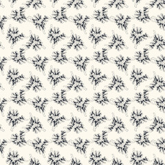 Unique seamless artwork with hand drawn wave abstract pattern