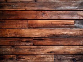 Naklejka premium Vintage Textured Hardwood Planks Laminate with Branch Holes Generative AI