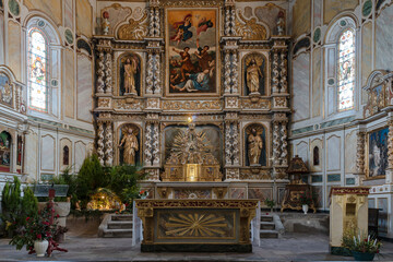 Fototapeta na wymiar Église d’Espelette au pays basque
