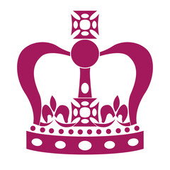 Crown vector stylish illustration to coronation of King of Great Britain.