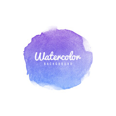 Purple watercolor stain design background